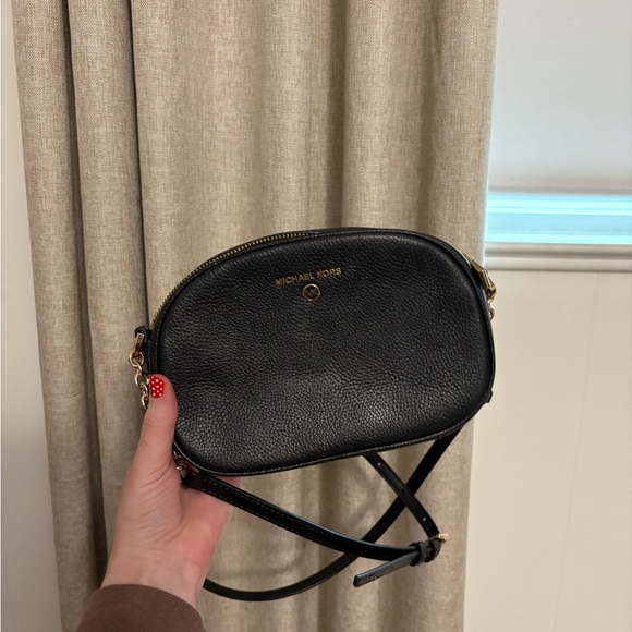 Michael Kors Black and Gold Crossbody Bag - Picture 6 of 9